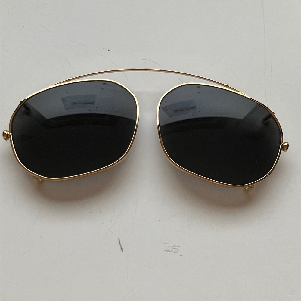 Tura Elegant Gold with Black Lenses Clip ons